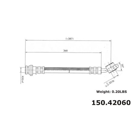 Centric Parts BRAKE HOSE 150.4206